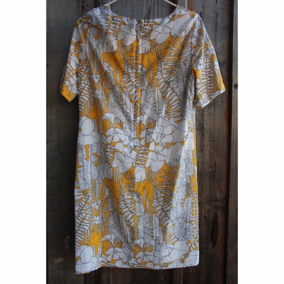 Japanese yellow floral dress - Picture 3 of 6